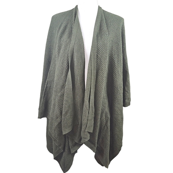J. Jill Pure Jill Cotton Waffle Knit Open Front Cardigan in OSFM NWT - Picture 1 of 6